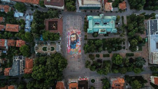 ВИДЕО: Огромен портрет на Майстора в Кюстендил