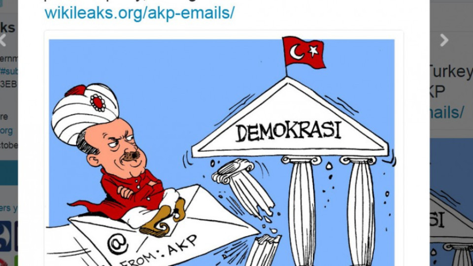 "Уикилийкс" с 300 хил. документи за управляващите в Турция | StandartNews.com