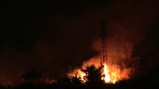 Пожар горя във вилната зона на Казанлък 