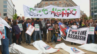 Протест в Брюксел заради насилието в Алепо