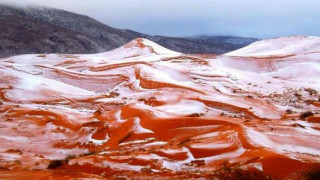 В Сахара валя сняг за първи път от 37 години