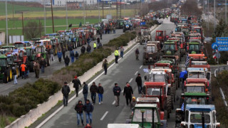 Обстановката в района на протеста на гръцките фермери е спокойна