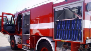 Апартамент пламна заради газова бутилка