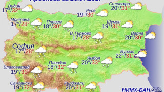 Слънчево утро, градушки следобяд, на морето без дъжд