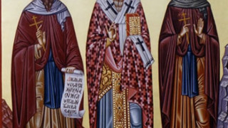 Почитаме Св. свщмчк Евтих е посечен с меч
