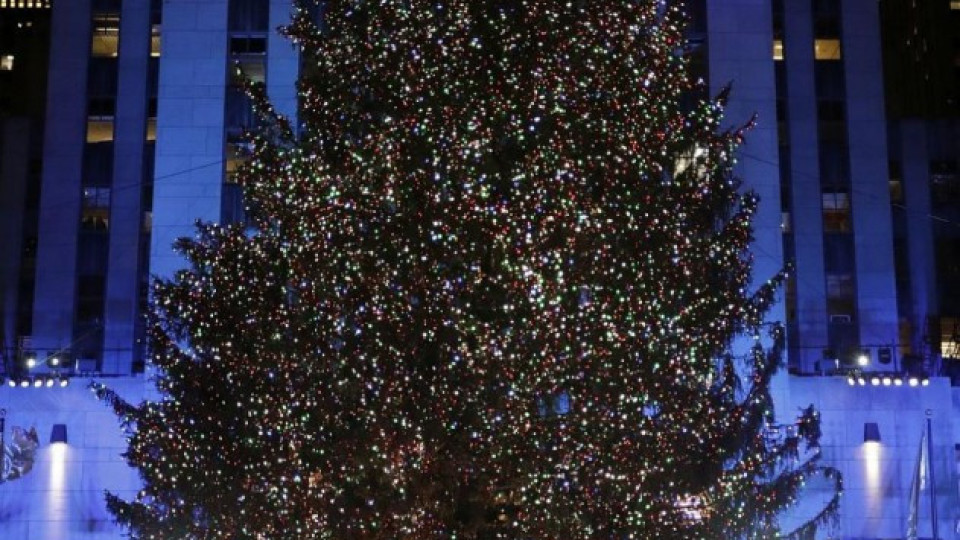 Коледната елха в сърцето на Ню Йорк засия с 50 000 лампички  | StandartNews.com