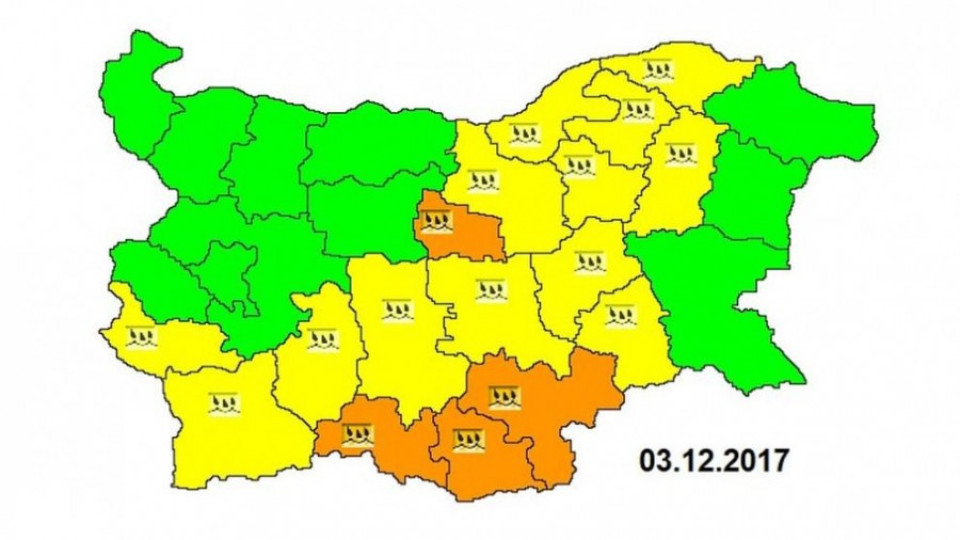 Предупреждават за валежи в 17 области в страната | StandartNews.com