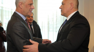 Премиерът Бойко Борисов разговаря с президента на Косово Хашим Тачи
