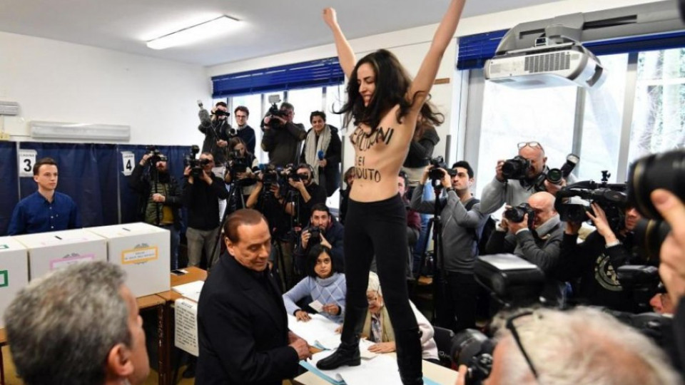 "Фемен" си направи реклама за сметка на Берлускони | StandartNews.com