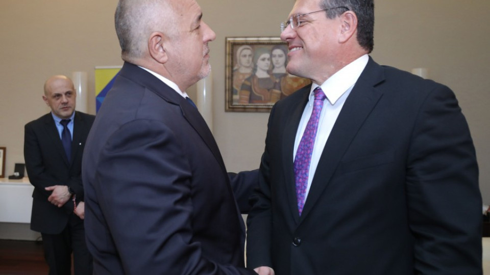 Борисов се срещна със заместник-председателя на ЕК Марош Шефчович | StandartNews.com
