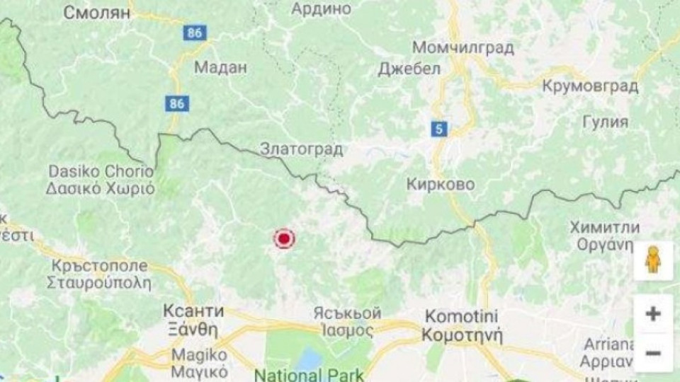 БАН: Трус от 2,4 по Рихтер регистриран край Златоград, но не е усетен | StandartNews.com