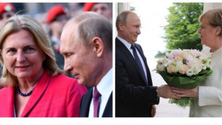 С две дами е днес Путин: Първо сватба на първия дипломат на Австрия, после - работа с немския канцлер