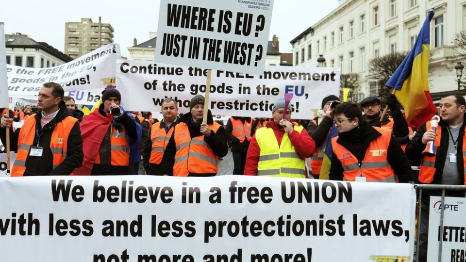 КРИБ застава зад протеста на превозвачите в Брюксел | StandartNews.com