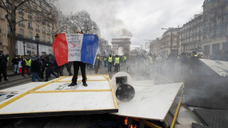 Насилие на протеста на „жълтите жилетки“