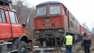 Запали се дизелов локомотив