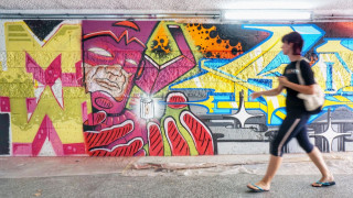 Мостът "Чавдар"-свободна зона за майсторите на графитите