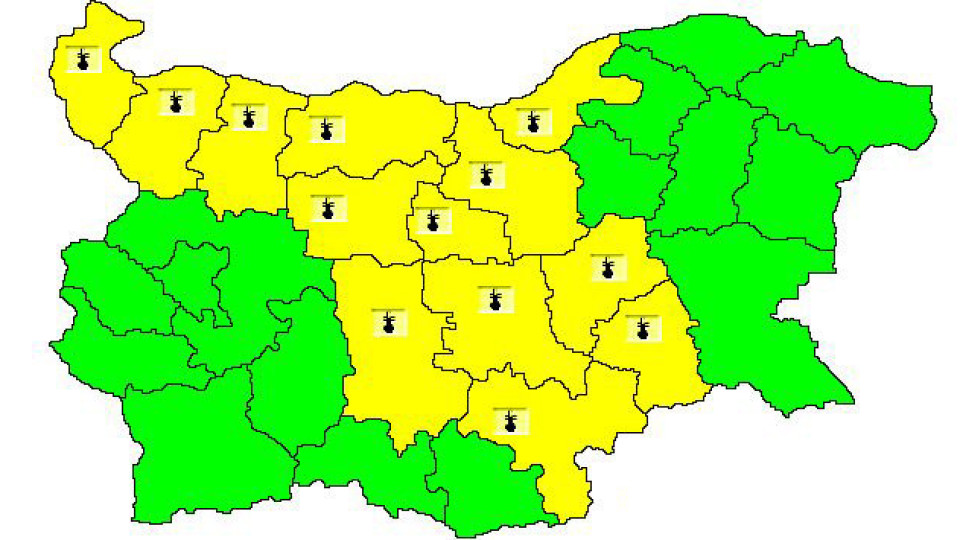 13 области с жълт код за опасни жеги | StandartNews.com