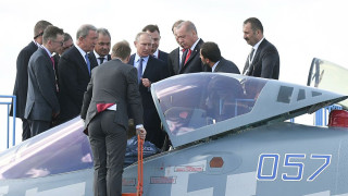 Путин се похвали на Ердоган с изтребител Су-57