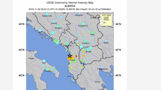 Трусът в Албания усетен и у нас