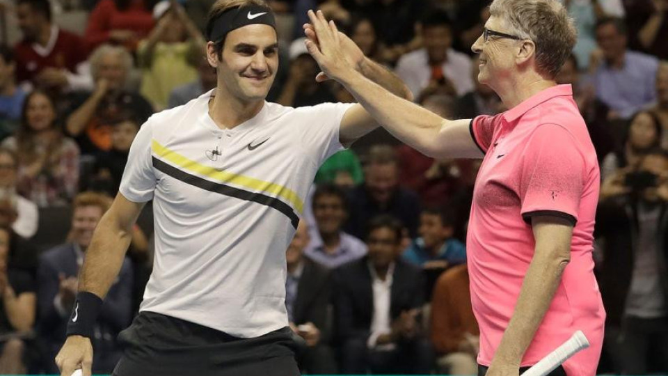 Бил Гейтс и Федерер с нова победа на тенис | StandartNews.com