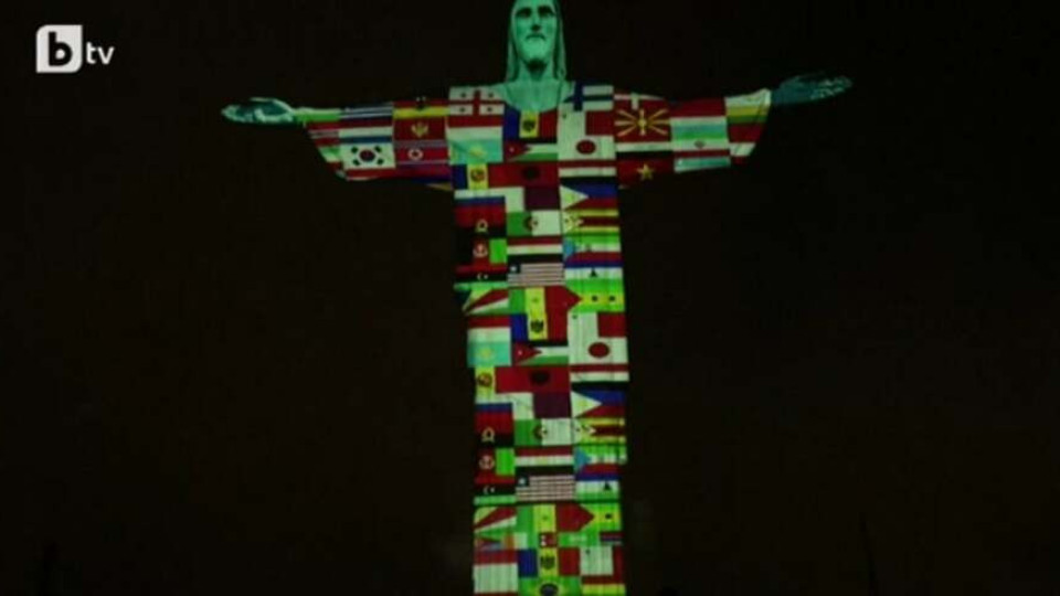 Христос Спасител с флагове на страните със зараза | StandartNews.com