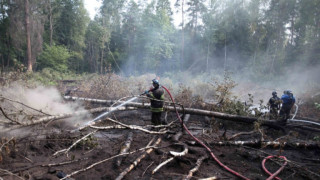 Пожар в Чернобил вдигна радиацията