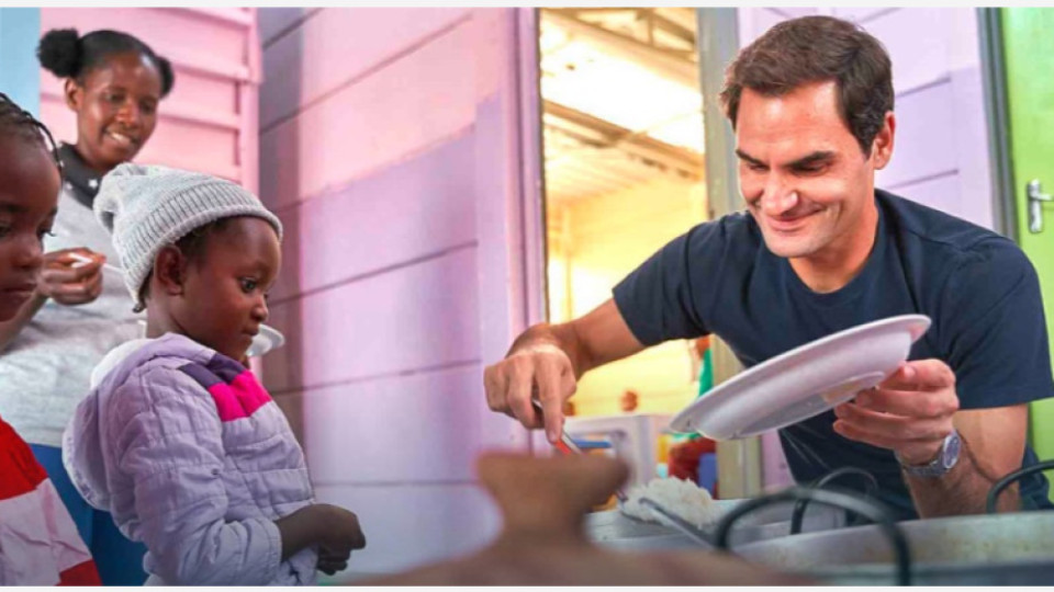 Федерер осигури храна за 64 000 деца | StandartNews.com