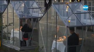 Ресторант въведе стъклени къщички
