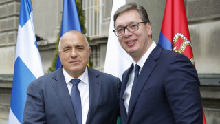 Борисов и Вучич летят над магистрала "Европа"