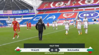 Националите удържат 0:0 на Уелс след 45 минути