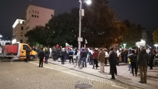 Хайдути на свободата блокираха входа на БНТ