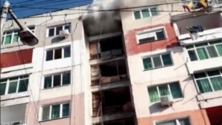 Пожар в Пловдив, гори блок