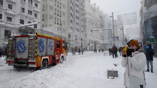 Снежен ад в Испания, кучета заместиха колите