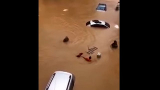Потоп в Турция! Коли и хора плуват в придошлите води