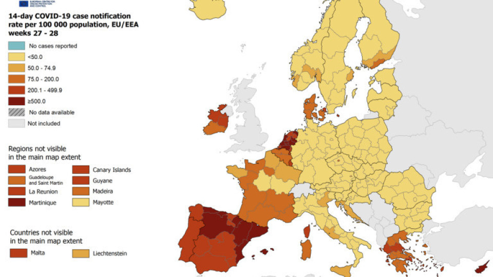 Европа отново влиза оранжева Covid-зона | StandartNews.com