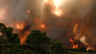 Гръцки остров отново е в пламъци