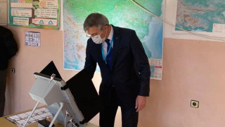 Мустафа Карадайъ гласува в Борино