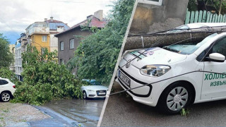 Нощен порой в София, буря вилня през Русе