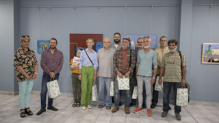 Творците от Международния пленер по живопис „Дружба“ наредиха изложба в зала „Байер“