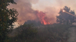 Подбалканският път затворен, ето какво причинило пожара край Казанлък