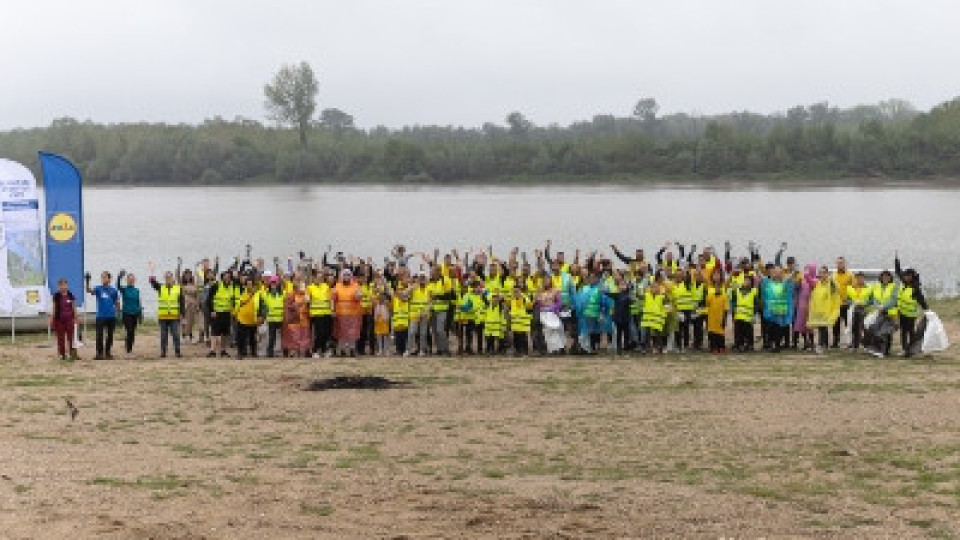 Lidl и Kaufland почистиха над тон и половина боклук от река Дунав | StandartNews.com