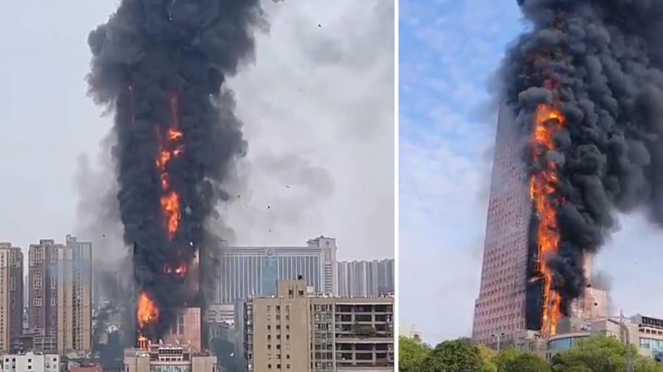 Зрелищен огнен ад в небостъргач, евакуират хиляди (ВИДЕО) | StandartNews.com