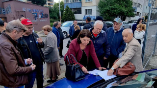 БСП-Връбница подкрепи протест на граждани срещу нов строеж в зелена площ