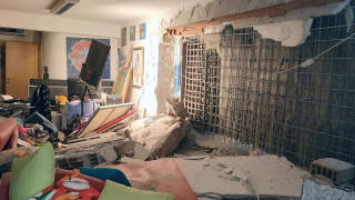 Срутване на стена заради строеж в София, жена оцеля по чудо