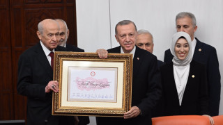 Ердоган положи клетва. Знаково първо действие (СНИМКИ)