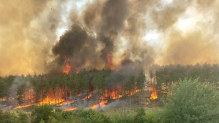 Голям пожар в старозагорското село Медникарово