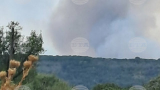Голям пожар е избухнал в Сакар планина
