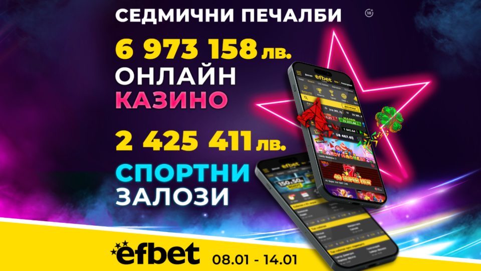 Ударно начало: 9.39 милиона лева генерирани печалби в efbet само за седмица | StandartNews.com