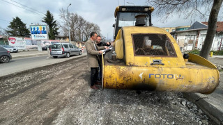 Общината продължава с основния ремонт на „Индустриална“ в посока затвора