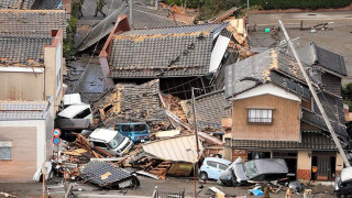 Мощно земетресение събуди Япония, има разрушени сгради